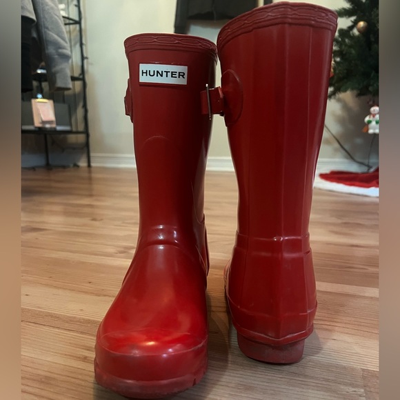 Women’s Short rain boot | RED | 7 | Hunters - Picture 3 of 8
